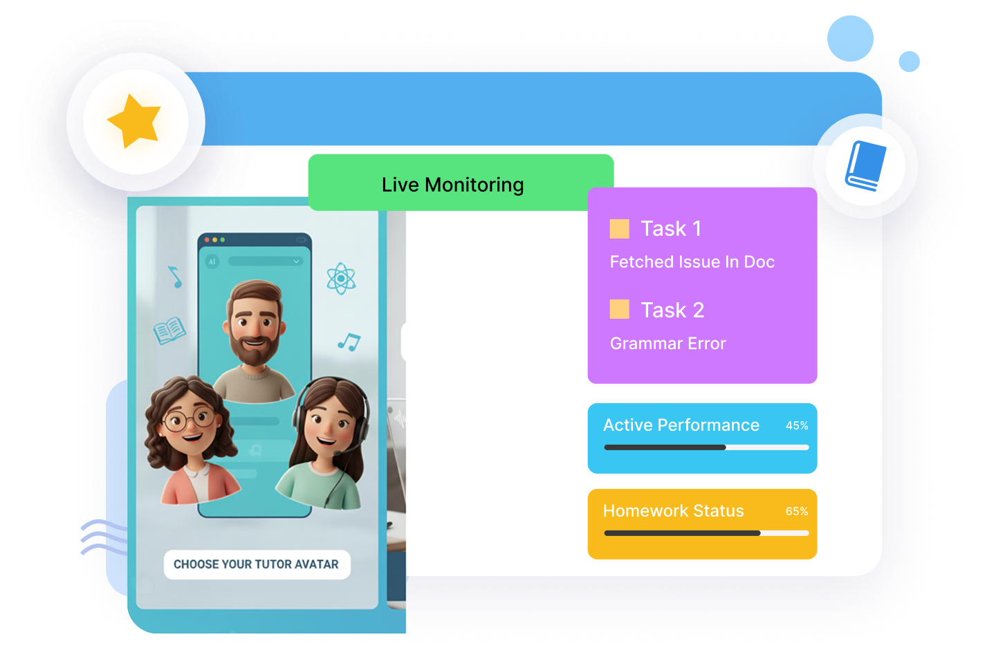 Custom AI Tutor & Avatars