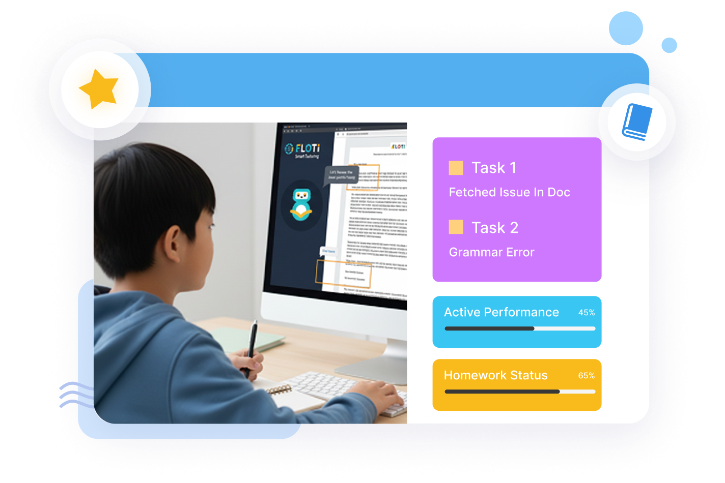 AI-Led Study Sessions & On-Screen Guidance